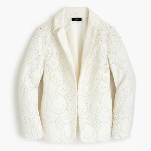 Ivory J Crew Eyelet Blazer, NWT, XS